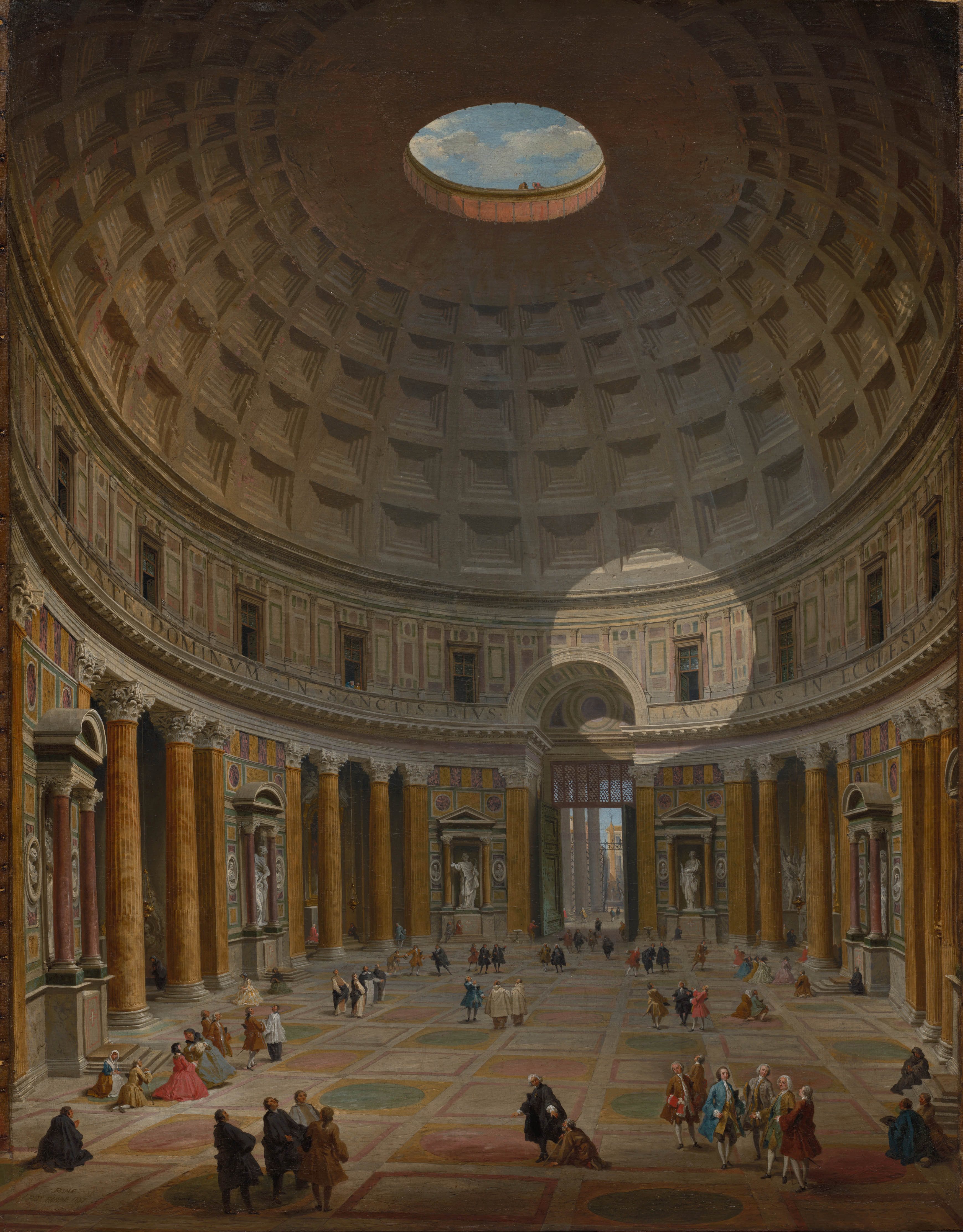 Giovanni Paolo Panini, 1747 - Interior of the Pantheon, Rome