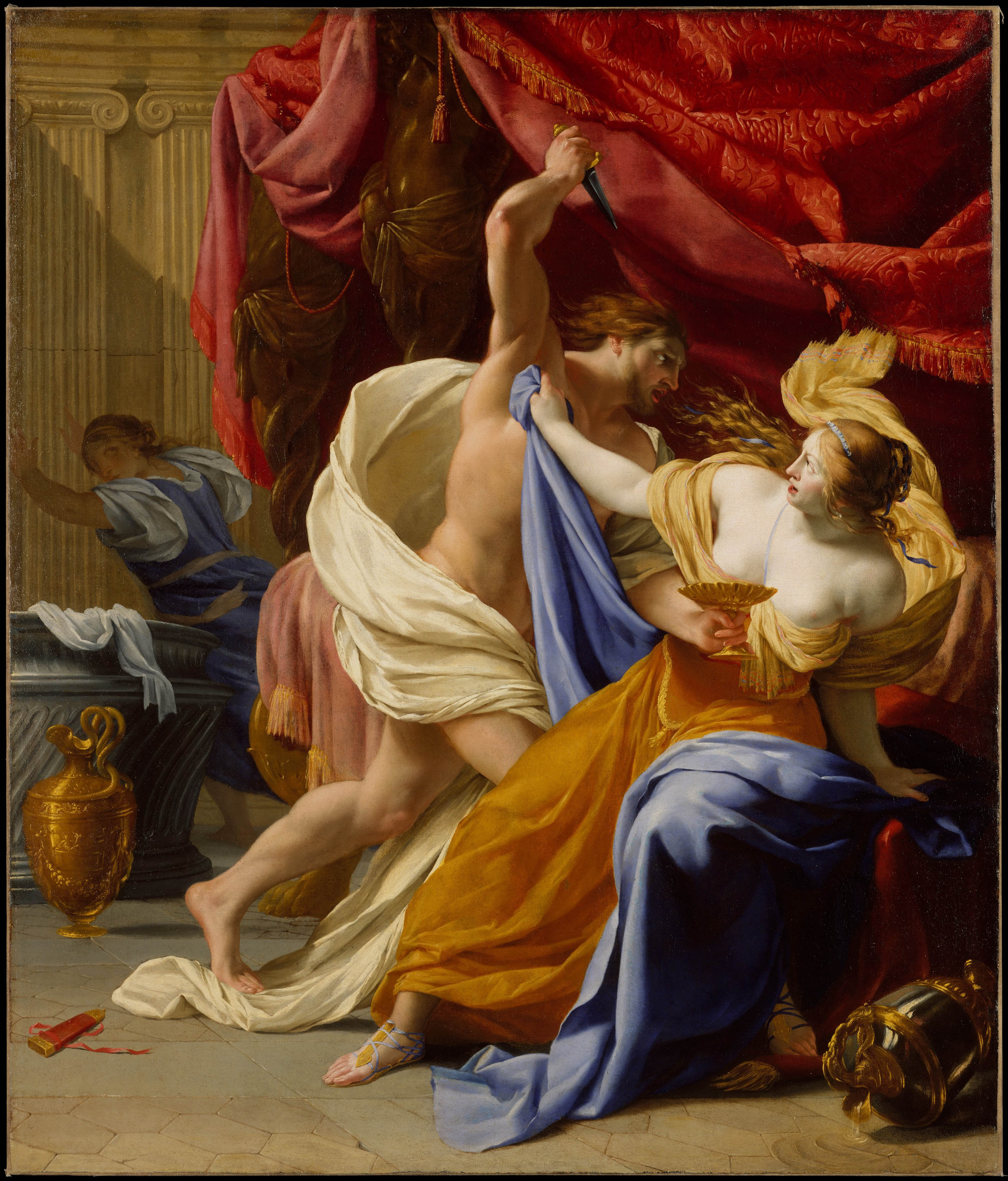 Eustache Le Sueur, 1640 г. - Изнасилването на Тамар - изобразително  изкуство – Artprinta