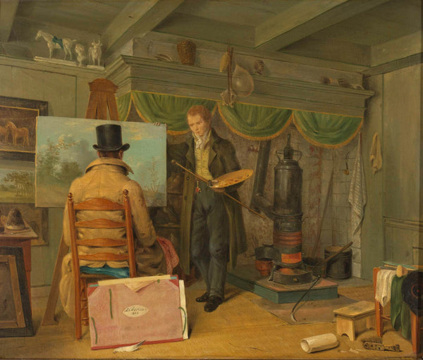 anthony-oberman-1820-the-artist-at-his-studio-art-print-fine-art-reproduction-wall-art-id-a2wdojgul
