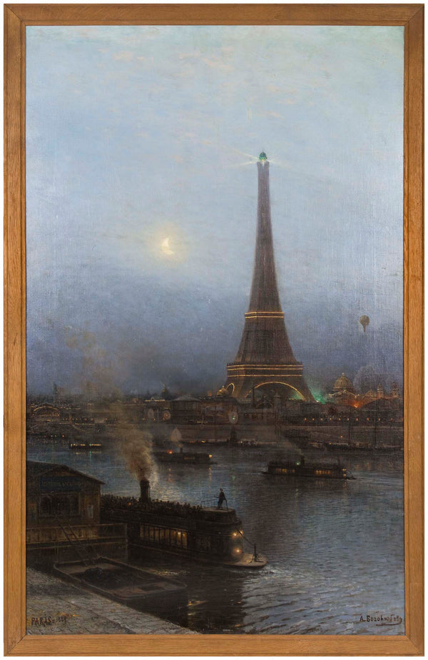 alexei-petrovitch-bogoliouboff-1889-the-eiffel-tower-at-night-art-print-fine-art-reproduction-wall-art
