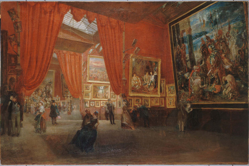 Ed. Albertini, 1864 - by of Exhibition – Mar Eugène Delacroix, works Artprinta the
