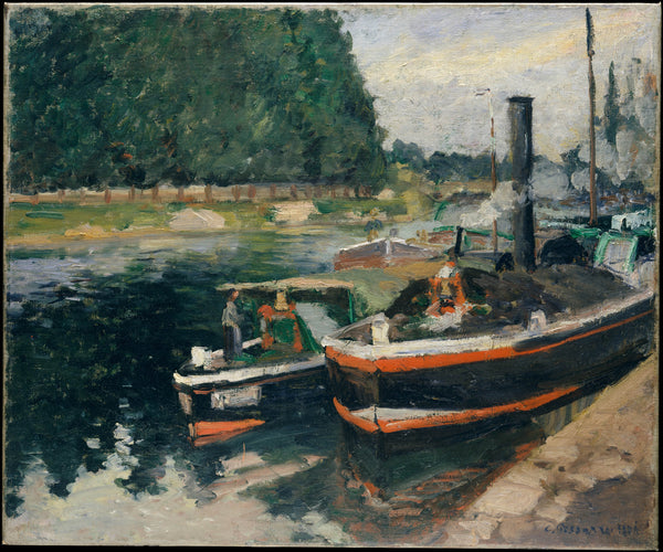The Petit Bras Of The Seine At Argenteuil By Camille Pissarro Print or  Painting Reproduction from Cutler Miles.