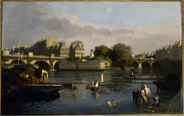 theophile-meunier-1860-the-pont-neuf-and-the-tip-of-the-ile-de-la-cite-art-print-fine-art-reproduction-wall-art