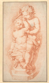 unknown-1600-statue-of-two-putti-with-a-torch-art-print-fine-art-reproduction-wall-art-id-afyvf59lk