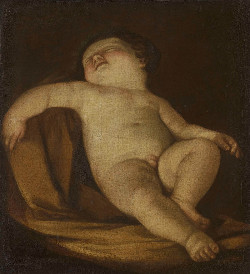 unknown-1627-sleeping-putto-art-print-fine-art-reproduction-wall-art-id-agsenc40h