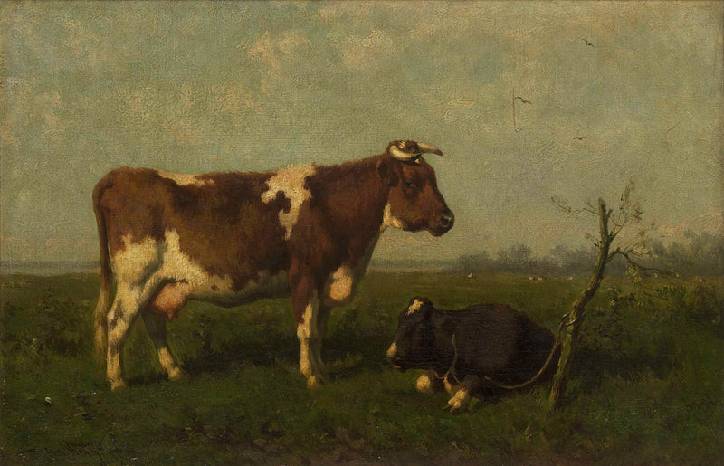 jan-vrolijk-1879-a-cow-with-her-calf-in-a-meadow-art-print-fine-art-reproduction-wall-art-id-ai950xzhv