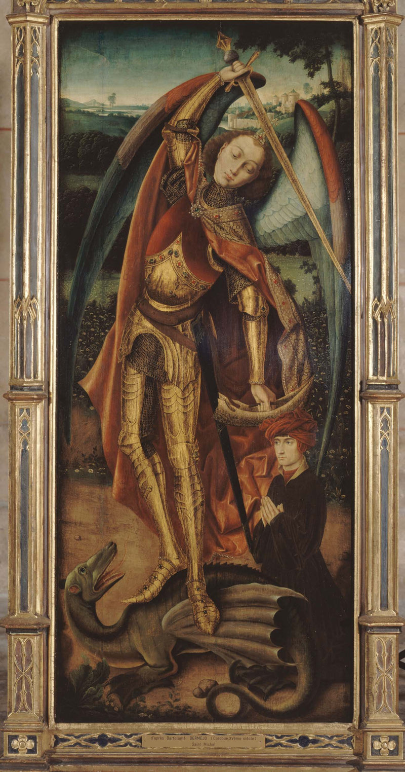 anonymous-1875-saint-michael-slaying-the-dragon-art-print-fine-art-reproduction-wall-art