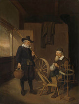 quiringh-gerritsz-van-brekelenkam-1663-interior-with-fisherman-and-man-beside-a-bobbin-and-spool-art-print-fine-art-reproduction-wall-art-id-aov54ytyb