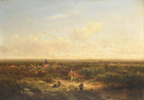 pieter-lodewijk-francisco-kluyver-1840-distant-view-with-a-village-art-print-fine-art-reproduction-wall-art-id-ask4bo3mc