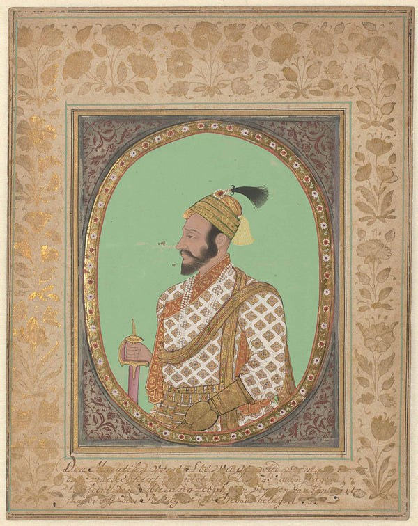 unknown-1680-portrait-of-maratha-ruler-shivaji-extensively-with-dutch-art-print-fine-art-reproduction-wall-art-id-asrfljjhc