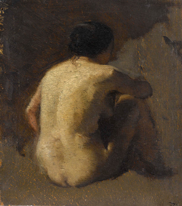 felix-ziem-1845-female-nude-seat-seen-from-the-back-art-print-fine-art-reproduction-wall-art