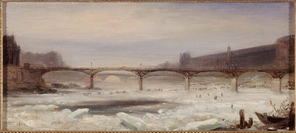 jean-jacques-champin-1848-the-seine-and-the-pont-des-arts-in-january-1848-art-print-fine-art-reproduction-wall-art