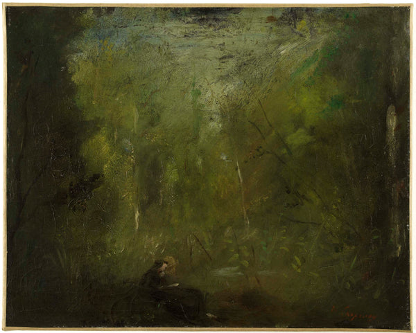 jean-baptiste-carpeaux-1850-solitude-the-forest-art-print-fine-art-reproduction-wall-art